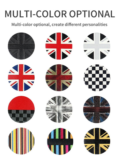 Central Control Volume Multimedia Button Knob Sticker for MINI Cooper F55 F56 F57 F60 Countryman Leather Car Interior Styling