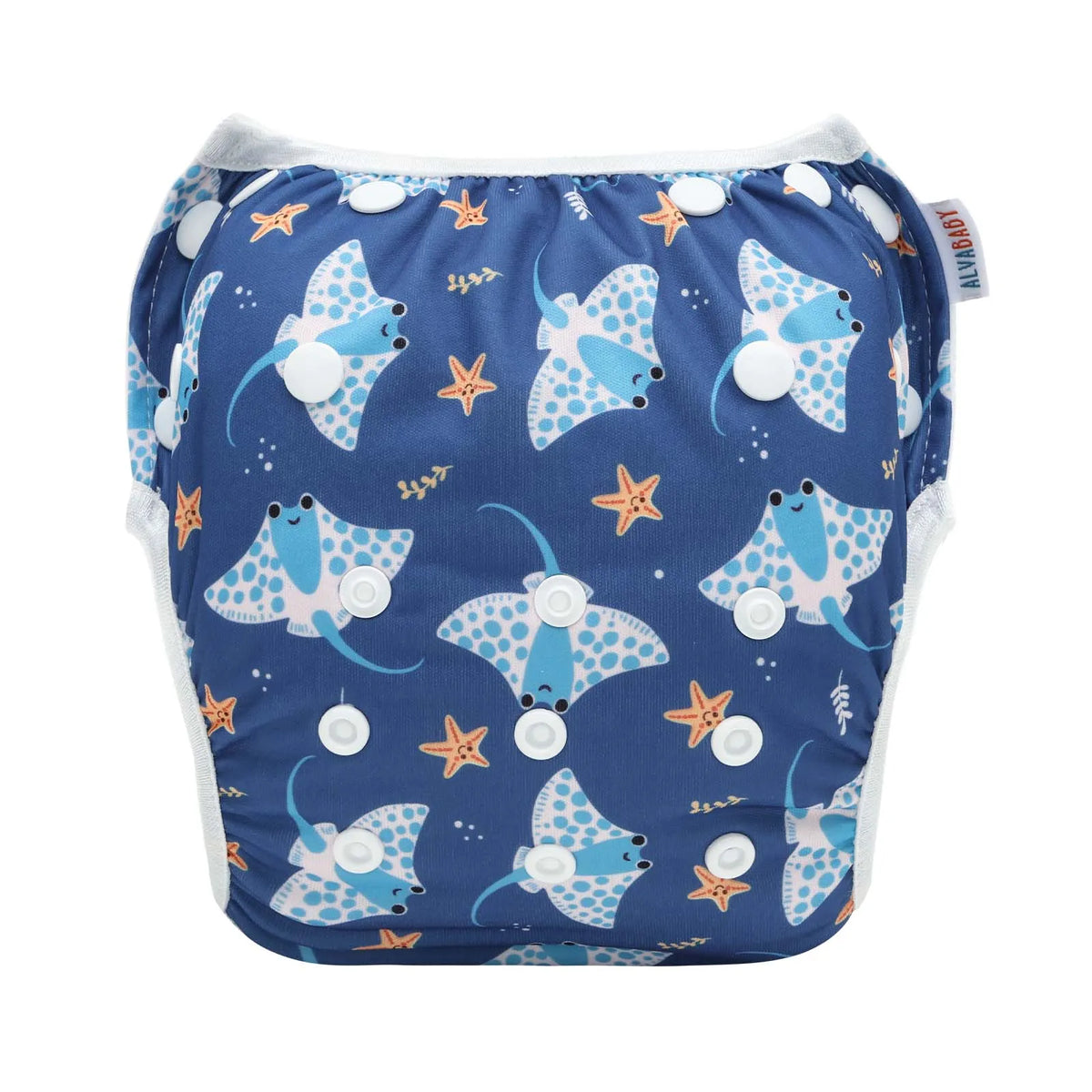 U PICK ALVABABY Swim Diaper Adjustable Swim Nappy for Swimming Lessons Fashion Design Swimming Nappy for Baby Under 8 Months