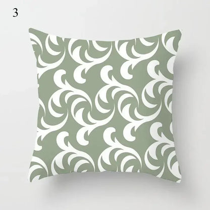 Mint Green Pillowcase Geometric Print Cushion Cover Sofa  Decorative throw pillow cushion covers40x40cm 50x50 45x45