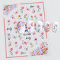 3d Nail Art Decals Spring Booming Violets Lavenders Purple Blue Pink Flowers Butterflys Stickers Decoration For Nail Tips Beauty