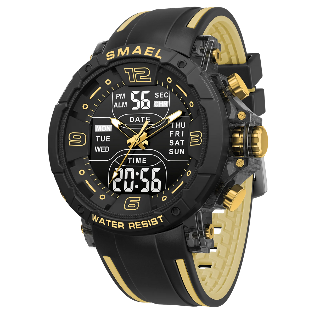 SMAEL Brand 8140 Waterproof Dropshipping Watch Alarm Clock Night Light Young Fashion Business Quartz Sport Wristwatches