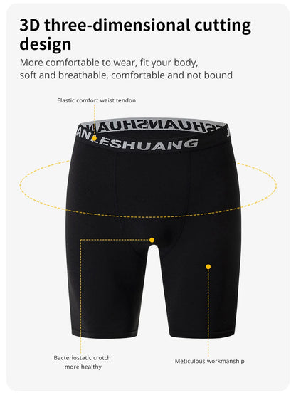 1/5 Pcs Men's Black And White Classic Cycling Long Underwear Multi-size Running Fitness Comprehensive Training Shorts Teenagers