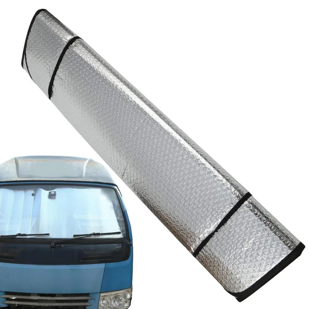 Truck Windshield Sun Shade Car Window Sunshades Anti-UV Thickened Sun Shade Cover Foldable Windshield Block Cover 220cmx80cm