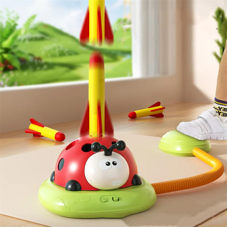 4 Styles Ladybug Sport Entertainment Baseball Toy Game Rope Skipping Machine Ferrule Jump Rocket Launcher Outdoor Play For Boy