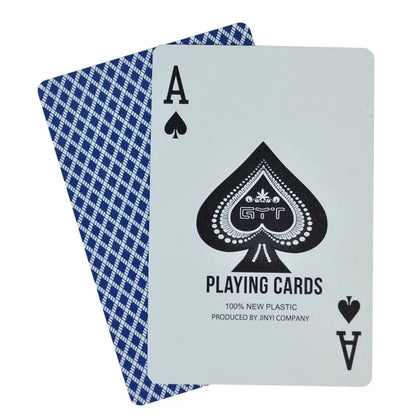 Playing Cards PVC Waterproof Playing Cards Plastic Crystal Game Ware Durable Supplies Creative Gift Practical Joke Party Gift