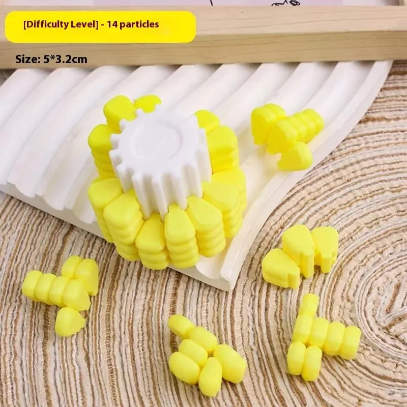 Funy Toys 3D Printing Corn Magic Cube Stress Relieving Tetris Jigsaw Puzzle Originality Becrypt Brain Burning Developmental Toys