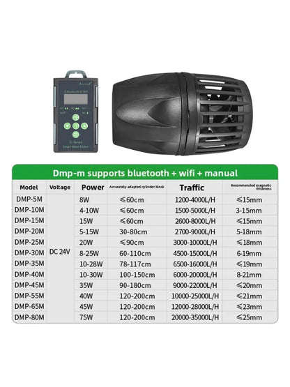 Jecod/Jebao New Cordless DMP-10M/20M-30/40M WiFi Bluetooth App Control Freshwater Saltwater Fish Tank Aquarium Wavemaker Pump