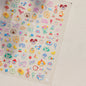 Collage Text English Letter Musical Note Star Graffiti Colorful 5D Love Heart Bowknot Nail Art Sticker Adhesive Manicure Decals