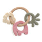 4 In One Baby Silicone Teether Ring BPA Free Rattles Bracelet Food Grade Elephant Cute Octopus Shaped Teething Ring Toys