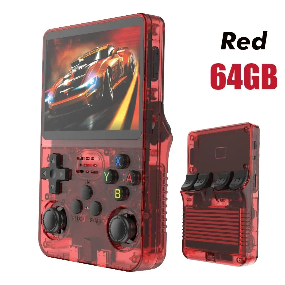 BOYHOM 256G/128G/64G R36S ARKOS 2.0 Retro Handheld Game Console 3.5'' IPS screen,Portable Pocket Game Player for  children gift