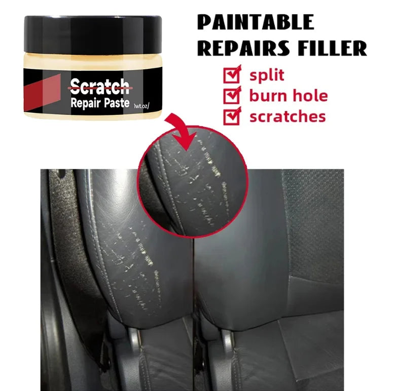Car Plastic Refurbishment Agent, Leather Repair & Trim Polishing Wax, Anti-Aging & Scratch Elimination for Tires