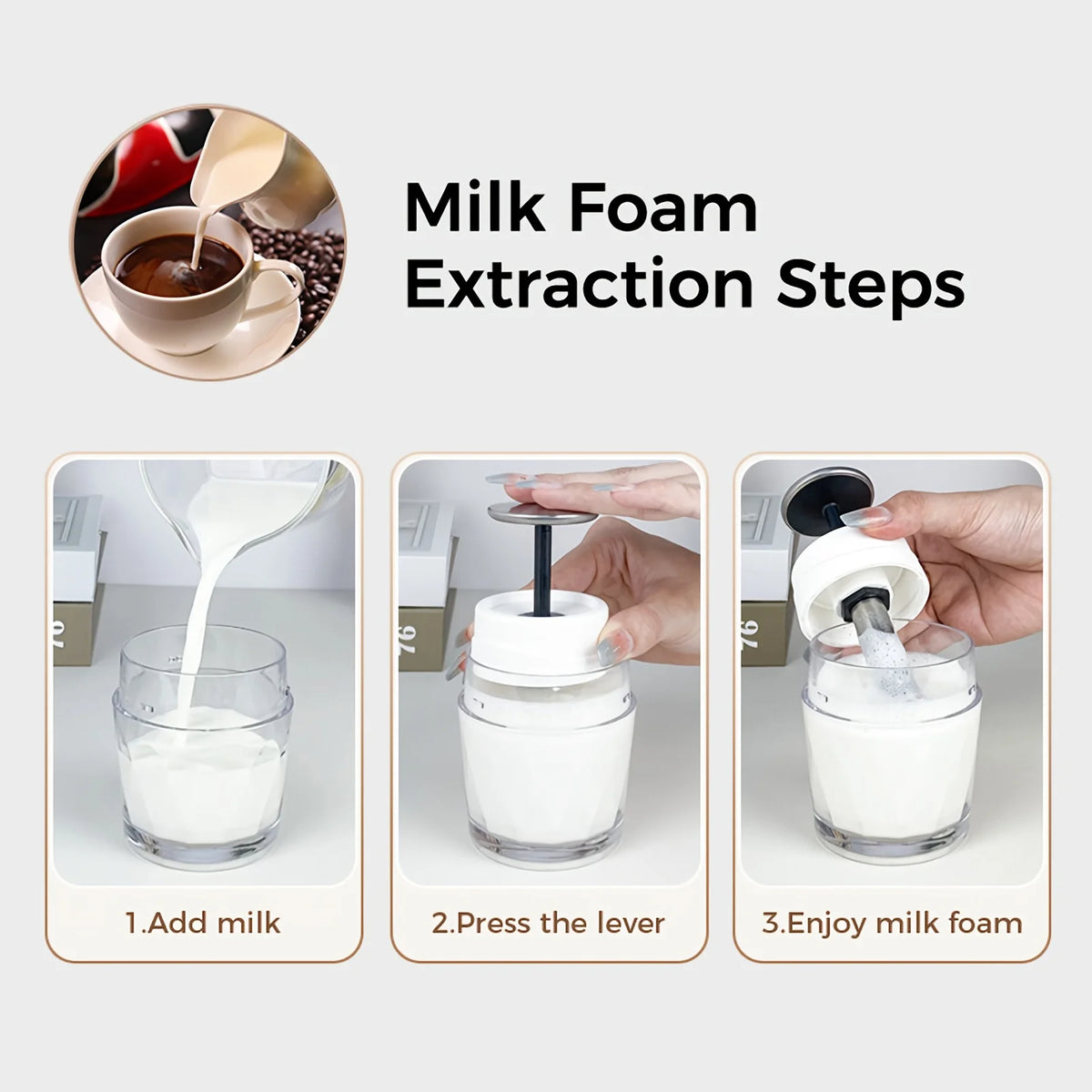HOMEFISH 3 In1 Portable Coffee Machine Hot/Cold Water Manual Espresso Maker For Capsule & Ground Hand Press Brewer hiking Travel