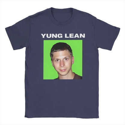 Yung Lean Michael Cera Meme T-Shirt Men Leisure Cotton Tee Shirt O Neck Short Sleeve T Shirt Gift Idea Clothing