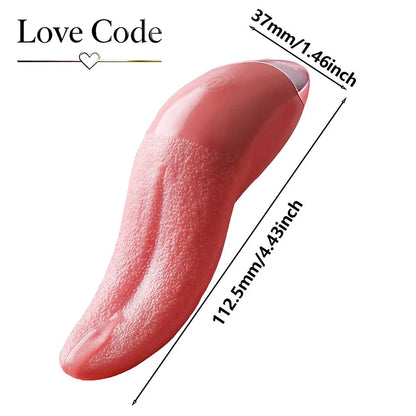 Heating Tongue Licking Vibrator G Spot Clitoral Stimulator Mini Clit Sex Toys for Women Rechargeable Nipple Female Masturbator