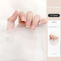 16/22 Tips Semi Cured Gel Nail Stickers for UV Lamp Designer Adhesive Nail Gel Wraps DIY Long-lasting  Nail Decoration