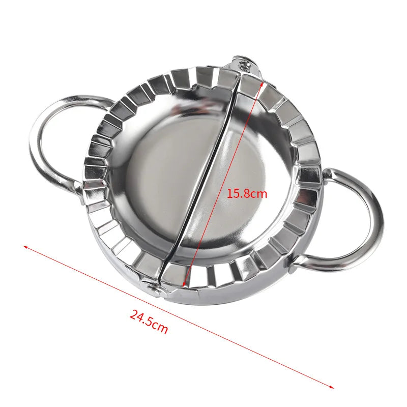 9.5/12.5/15.8cm Eco-Friendly Stainless Steel Dumplings Tool Dumpling Mold Household Manual Press Kitchen Baking Accessories