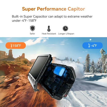 【Free 128G Card】DDPAI Z60 Dual Dash Cam Front and Rear 4K+1080P Dashcam Car DVR Dash Camera GPS ADAS Nightvision Park Monitor