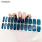 20/22Tips UV Semi cured Gel Nail Stickers Waterproof Long Lasting Full Gel Nail Wraps Press On Nail Decal DIY Manicure