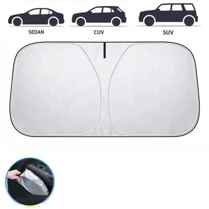Car Windshield Sun Shade Cover Foldable Visor Protector Interior Anti UV Sun Windscreen Folding Parasol Car Accessories