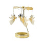Metal Rotating Candle Holder Heat-Powered Rotation Elegance Style Spinner Carousel Rotating Mechanism Tea Light Holder