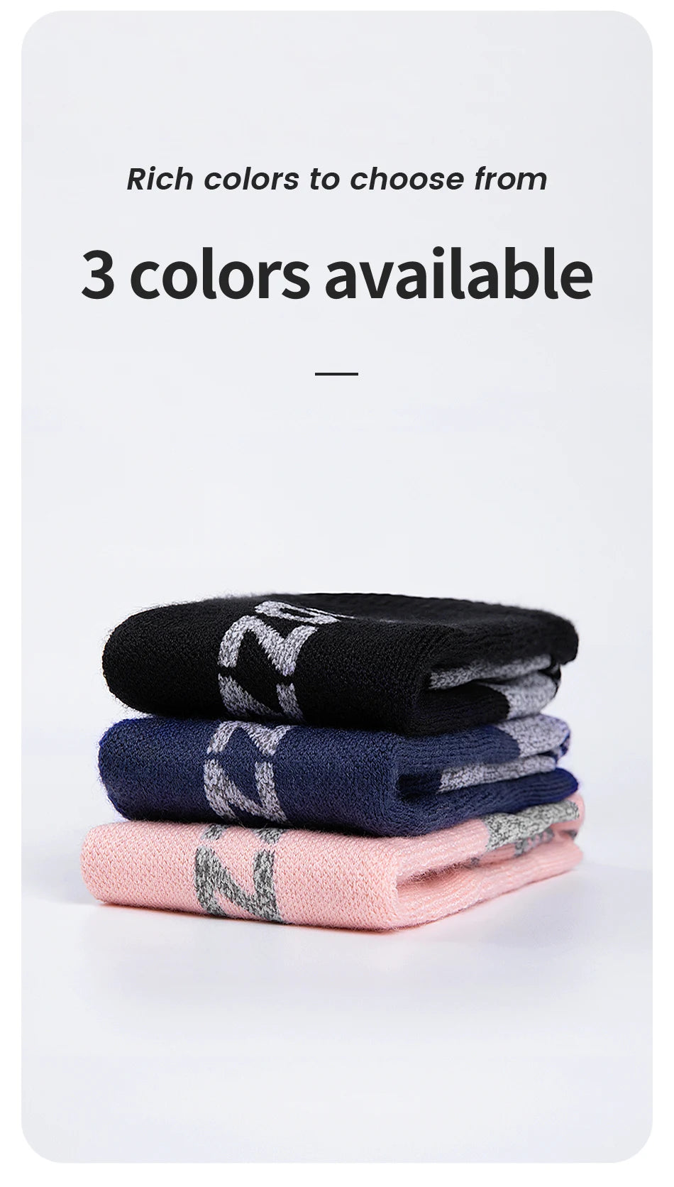 COPOZZ Winter Men Women Thermal Ski Socks Warm Wool Cycling Soccer Snowboard Socks Thickened High Tube Moisture Absorption Socks