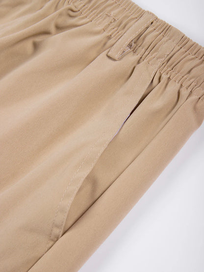 Men's Cargo Shorts Summer Oversized Pants Elastic Waist Large Size Outdoor Jogging Sweatpants Trend Multi Pockets Men Clothes