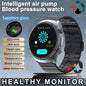 Sapphire Glass AMOLED Blood Pressure Smart Watches ECG Blood Oxygen Blood Pressure Air Pump Sport Health Tracking Smartwatch NFC