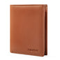 Men Wallet Genuine Leather Wallets for Men Zipper Purse Vertical Business Wallets RFID Anti-Theft Credit Card Holder Money Bag