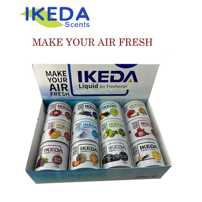 IKEDA 120g Green Apple Scent Liquid Air Freshener, Long Lasting Fruity Fragrance, Powerful Odor Eliminator for Car Home Office,