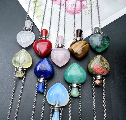 S17 Heart Crystal Pet Cremation Urn Necklace Keepsake Pendant Hold Pet Hair Ashes Memorials Jewelry For Dog Cat Remembrance Gift