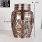 Pet Memorial Keepsake Container for Ashes Tea Canister Coffin Box for Human Ashes Metal Cremation Animal Urn Funeral Home Decor