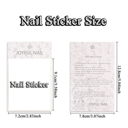 Hollow Nail Art Stickers Spray Painted Design Love Butterfly French Pattern Nail Accessories Decorative Decals