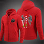 2025 Spring Autumn Men's Manual Transmission 1N23456 Motorcycle Logo Printed Popular Cardigan Classic Solid Color Hooded Hoodies
