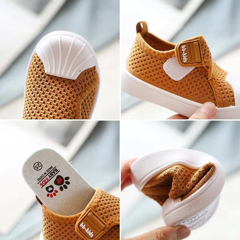 Children Casual Shoes Kids Sneakers for Toddlers Boys Girls Air Mesh Breathable Classic 2025 Spring Autumn Skate Shoes Anti-kick