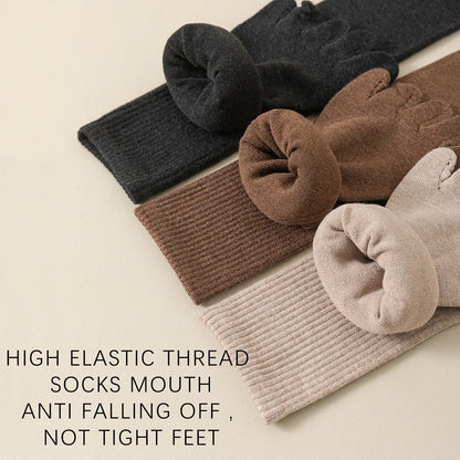 Wool Warm Five-finger Socks Comfortable Business Men's Toe Socks Sports Breathable Sweat Deodorant Solid Color Sock Male