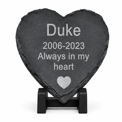 Personalized Cat Dog Memorial Plaque Custom Photo Slate Stone Pet Loss Sympathy Gift Garden Decor Remembrance Stone with Name