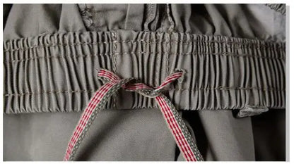 New Summer Men Cotton Thin Casual Shorts Man Elastic Waist Loose Jogger Cargo Shorts Pants Quality Male Straight Pants Size 6XL