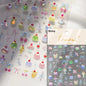 5D Cute Rabbit Love Heart Peach Blossom Flower Yellow Nail Art Stickers Bowknot DIY Self Adhesive Rhinestone Manicure Decals