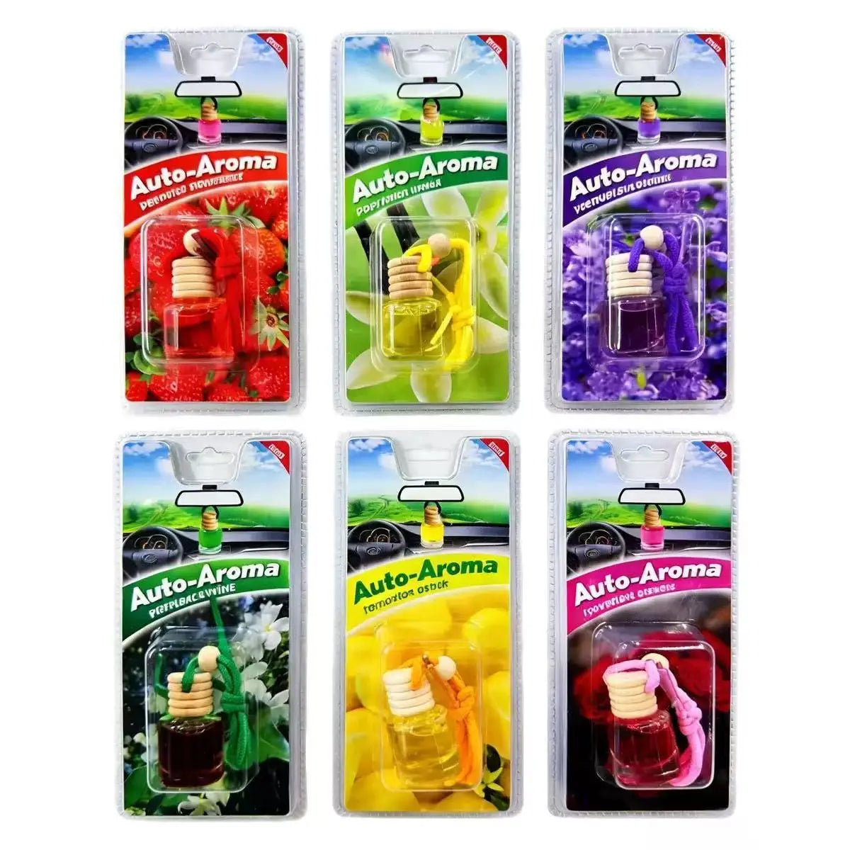 Car Fragrance Air Freshener Pendant, Individually Packaged, Creative Car Aroma Hanging Decoration, Long-Lasting Fresh Scent, For