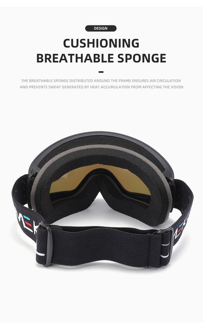 OMEKOL BRAND NEW Double Layers Anti-Fog Ski Goggles Snowmobile Eyewear Outdoor Sport Snow Snowboard Glasses