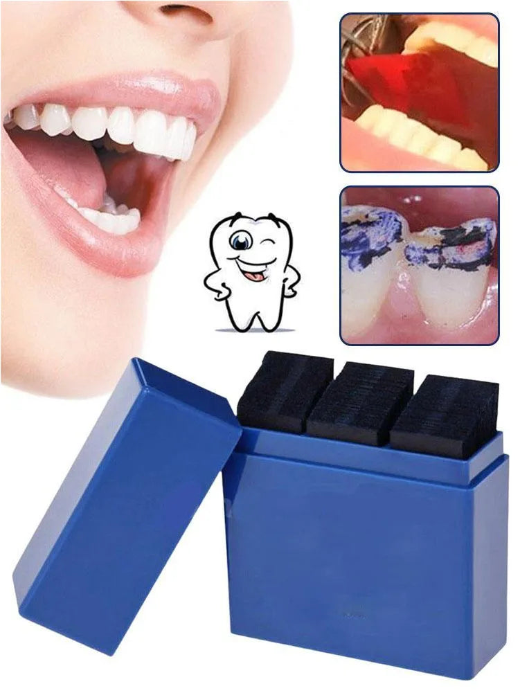 300 Sheets Dental Bite Paper Disposable Dentist Blue/Red Double-Sided Bite Strip Oral Teeth Care Whitening Dentistry Material