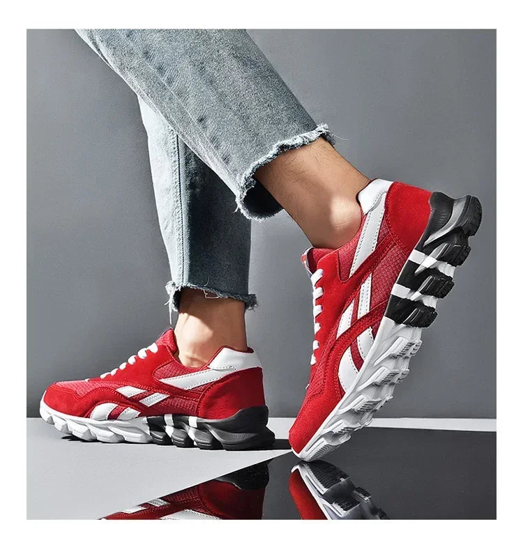 Brand Trend Size 38-48 Men's Wear-resistant Cushioning Thick-soled Fitness Sneakers Outdoor Breathable Running Shoes for Men