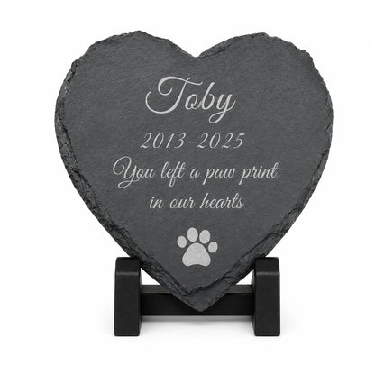 Personalized Cat Dog Memorial Plaque Custom Photo Slate Stone Pet Loss Sympathy Gift Garden Decor Remembrance Stone with Name