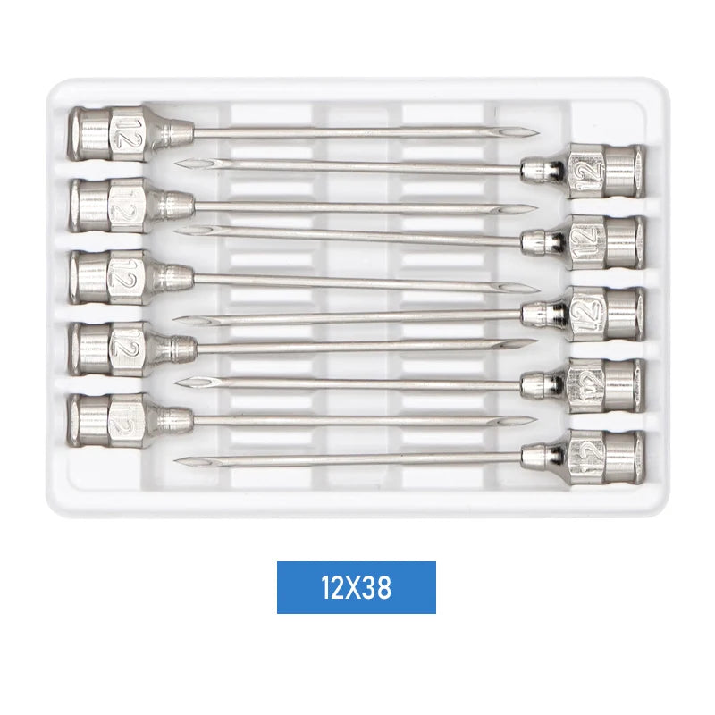 1-10Ml Automatic Veterinary Continuous Syringe / 10Pcs Needles Adjustable Animal Vaccine Injection Livestock Pig Cattle Sheep
