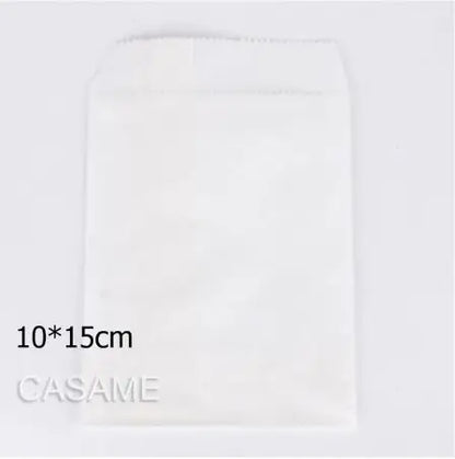 50 Pcs Red Blue Green Thank You Kraft Paper Bags Cute  Happy Birthday Gift Pouch Retro Party Favor Bag Candy Cookie Supplies