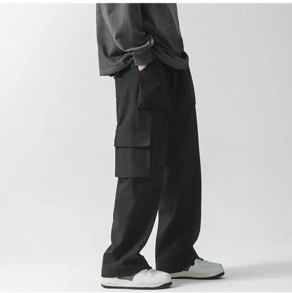 Streetwear Black Mens Harem Joggers Pants Men Cargo Pants 2024 Hip Hop Casual Pockets Sweatpants Male Oversized Fashion Trousers
