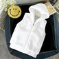 2026 Autumn Winter Men's Thicked Golden Velvet Warm Vest Fashion Solid Sleeveless Zipper Hooded Jacket Fake Fur Couple Waistcoat