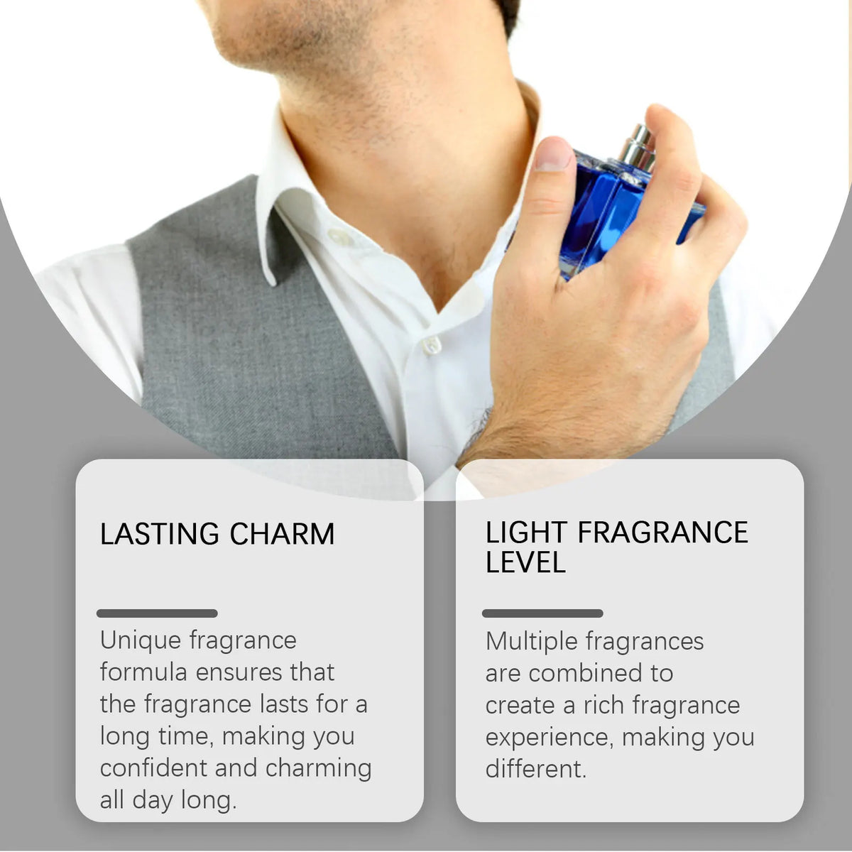 Roxelis Whiskey Scent Perfume Exude Elegance Lasting Charm Boost Confidence Light Fragrance Level Fragrance Spray for Men 50ml