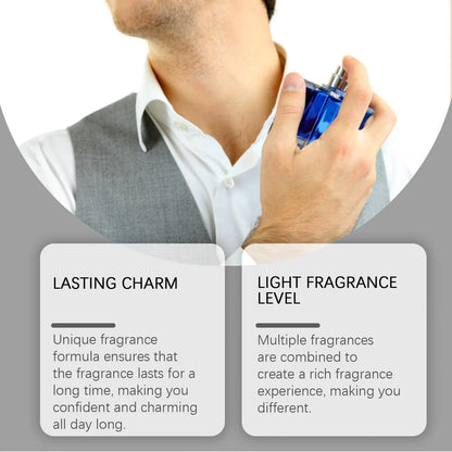 Roxelis Whiskey Scent Perfume Exude Elegance Lasting Charm Boost Confidence Light Fragrance Level Fragrance Spray for Men 50ml