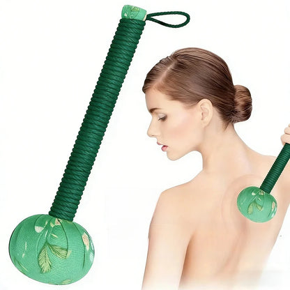 Long Handle Moxa Massage Hammer – Manual Body & Back Massager (Nylon, Lymphatic Drainage)